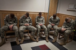 troops practice transcendental meditation